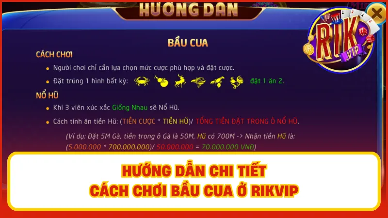 Bầu Cua Rikvip – Siêu Phẩm Đậm Chất Dân Gian, Thắng Tiền Siêu Dễ 3 Hướng dẫn cách chọn trò chơi bầu cua trên hệ thống Rikvip