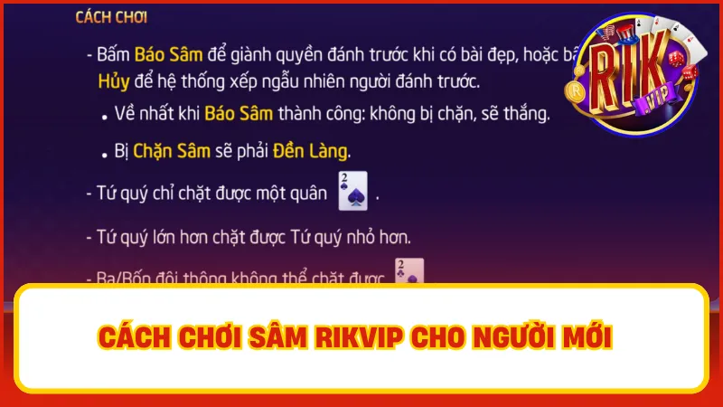 Sâm Rikvip – Game Bài Truyền Thống, Ăn Tiền Đầy Hấp Dẫn 4 Hướng dẫn chơi Sâm Rikvip cho người mới