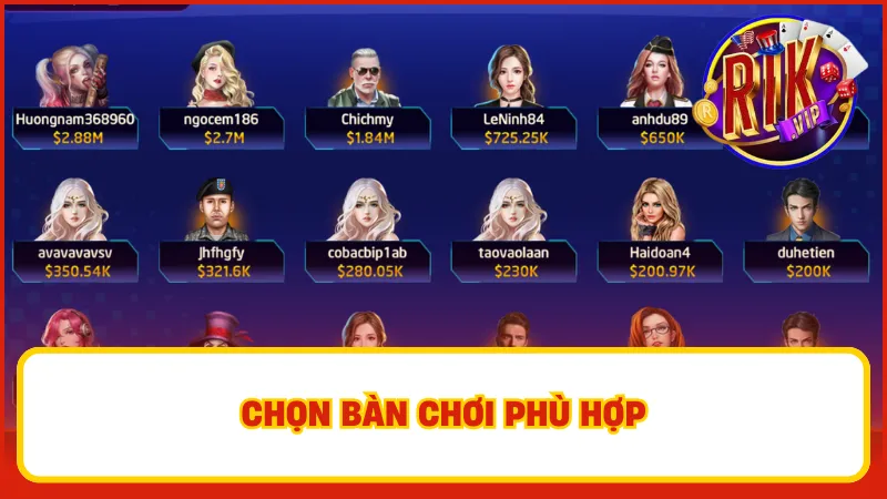 Sicbo Mega Win – Rung Xúc Xắc, Ăn Tiền Ngay Cùng Rikvip 5 Bet thủ cần chọn bàn chơi phù hợp với số vốn đang có