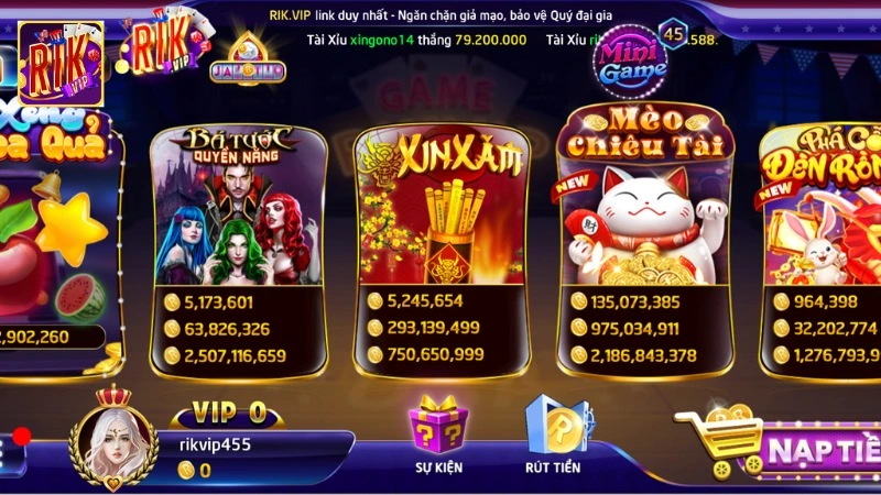Nổ hũ Rikvip 1 Nổ hũ Rikvip từ lâu đã trở thành sự lựa chọn số 1 của nhiều người
