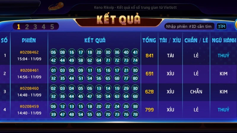 Xổ số Rikvip cập nhật kết quả nhanh chóng cho thành viên